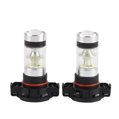 2 PièCes 12-24v 100w 6000k Blanc Voiture Led Lumineuse Ampoules Antibrouillard Pour Jeep Patriot 2015-2018