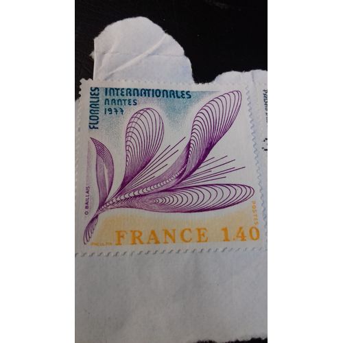 Timbre Floralies Internationales Nantes 1977