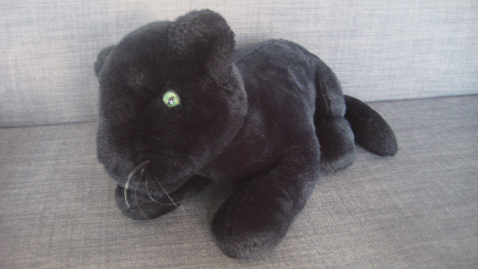 Peluche Panthere Noir Aux Yeux Verts 57 Cm Rakuten