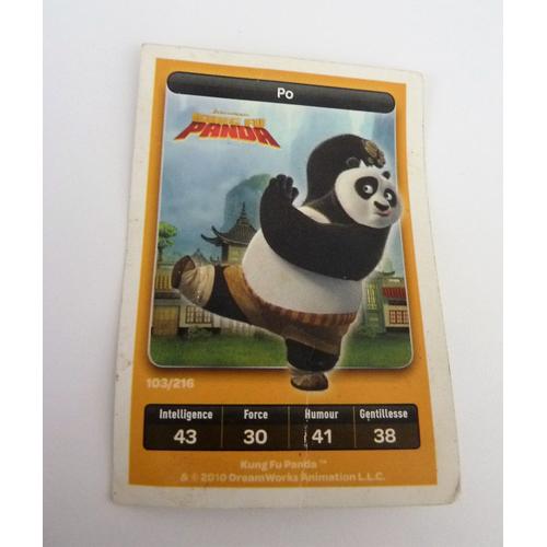 Carte 103 Dreamworks Carrefour - Kung Fu Panda