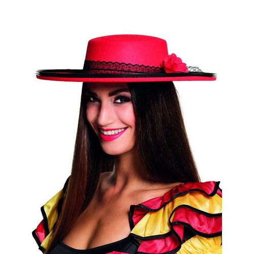 Chapeau Danseuse Espagnole Rouge Femme Taille Unique