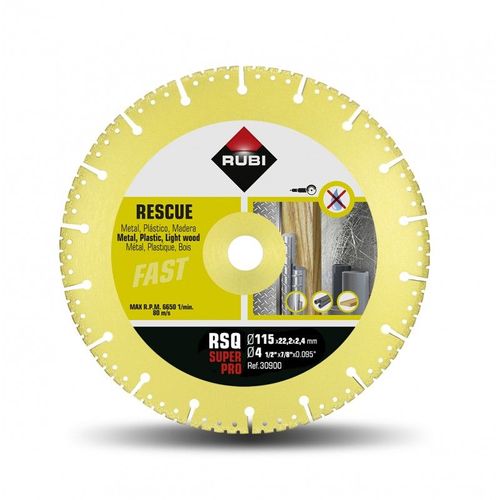 Disque de diamant RUBI RSQ SUPERPRO "de secours" - 115 mm