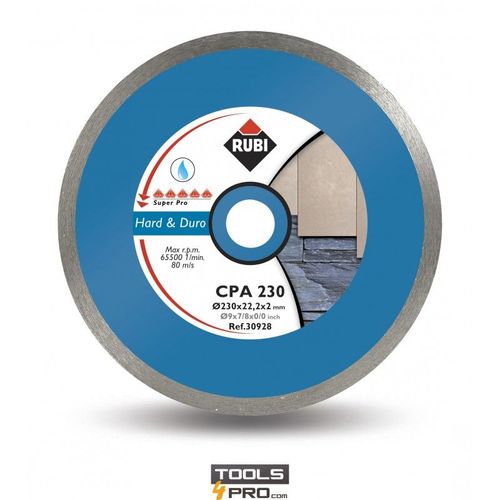 Disque Diamant RUBI CPA SUPERPRO pour matériaux durs - 200 mm