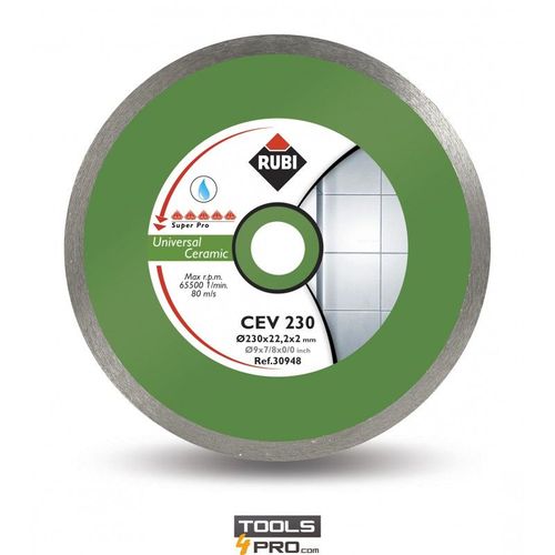 Disque Diamant RUBI CEV SUPERPRO, général pour carrelage - 350 mm