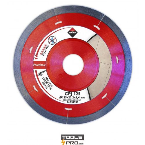 Disque Diamant RUBI CPJ SUPERPRO pour grès cérame - 125 mm