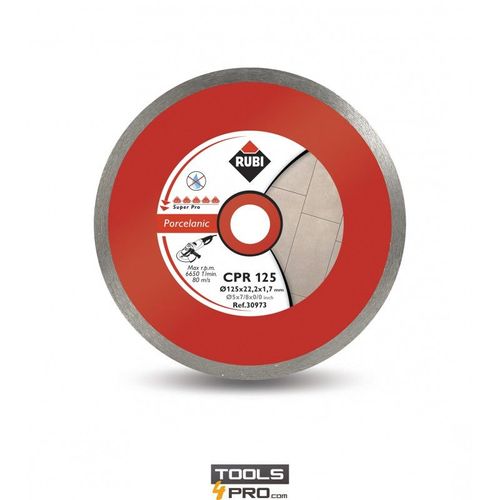 Disque Diamant RUBI CPR SUPERPRO pour grès cérame - 125 mm