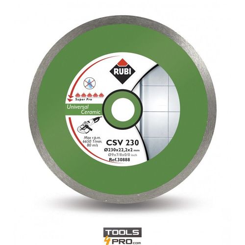 Disque diamant RUBI CSV SUPERPRO - coupes sèches - 115 mm