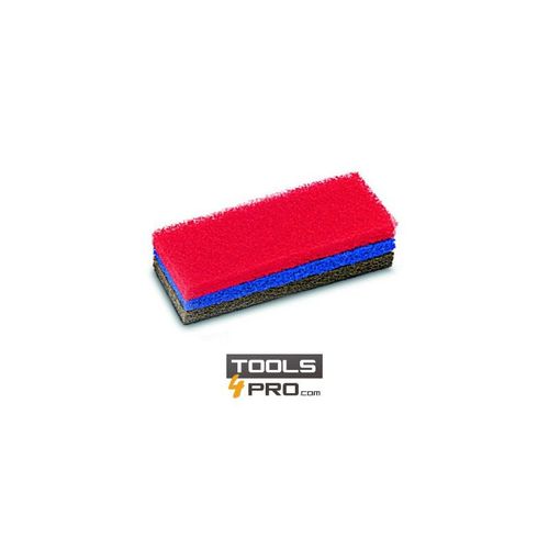 Mousses Abrasives RUBI pour Taloche - 1Doux+ 1 demi-Fort + 1fort
