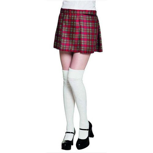 Kilt Ecossais Rouge Femme Taille Unique