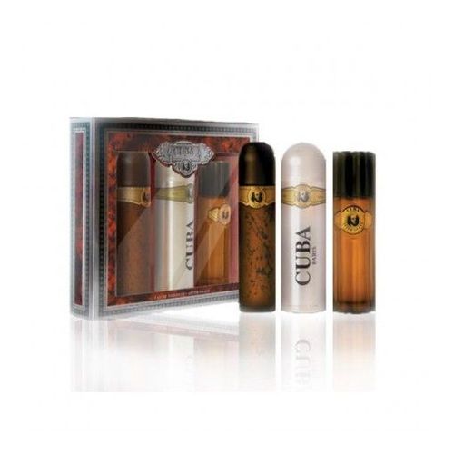 Cuba Gold Edt 100 Ml + Aftershave 100 Ml + B/Spray 200 Ml Set Regalo 