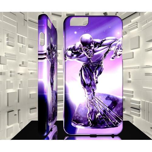 Coque Iphone 7+ 7 Plus Le Surfer D'argent Silver Surfer Comics 02