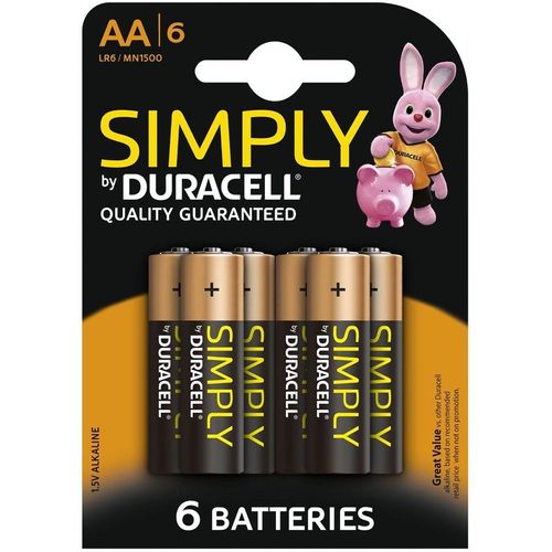 Blister 6 piles Simply AA - LR06
