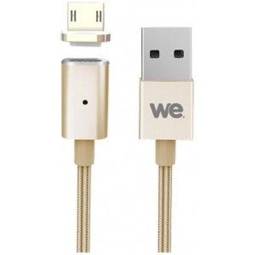 WE - Câble USB - Micro-USB de type B (M) pour USB (M) - 1 m - or