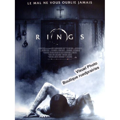 Rings - Le Cercle 3 / Trois - Véritable Affiche De Cinéma Roulée- Format 120x160 Cm -  De F. Javier Gutiérrez Avec Matilda Lutz, Alex Roe, Vincent D'onofrio, Johnny Galecki, Aimee Teegarden - 2017