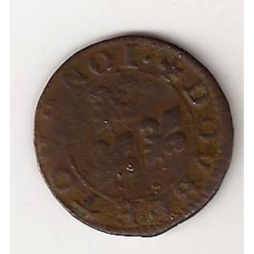 Double Tournois Bourbon Conti Sans Date . Légende Tournoi . Rare