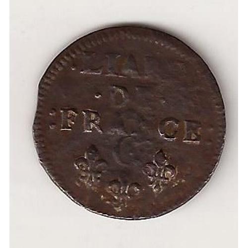 Liard De France Louis Xiv Buste Juvénile 1656 G (Lusignan)