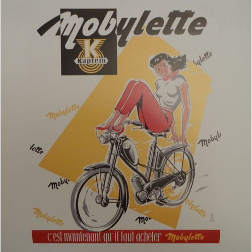 Reproduction De Publicité Ancienne - Mobylette-