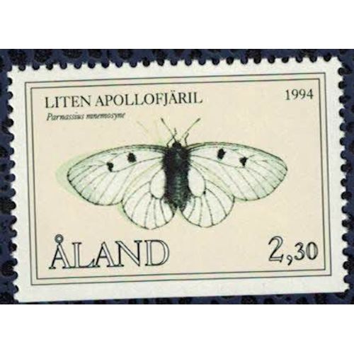Aland Iles 1994 Neuf Avec Gomme Papillon Parnassius Mnemosyne Semi Apollon