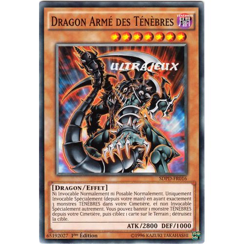 Yu-Gi-Oh! - Sdpd-Fr016 - Dragon Armé Des Ténèbres - Commune