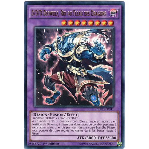 Yu-Gi-Oh! - Sdpd-Fr041 - D/D/D Beowulf, Roi Du Fléau Des Dragons - Ultra Rare