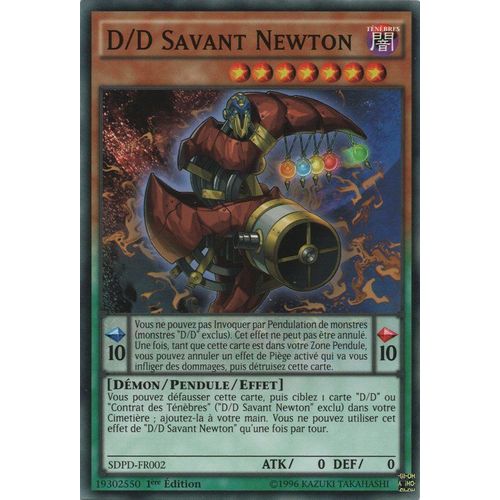 Yu-Gi-Oh! - Sdpd-Fr002 - D/D Savant Newton - Commune