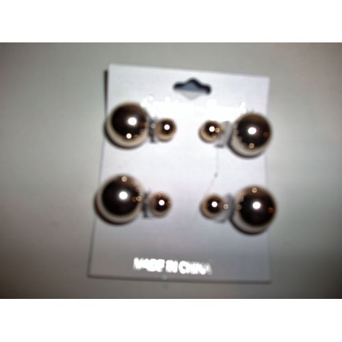 Boucles D'oreilles De Perle Argenté