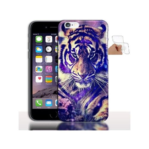Housse Silicone Iphone 7 Tiger - Protection Animal Sauvage Tigre