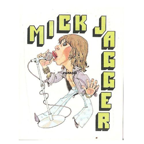 Chanteur Mick Jagger Autocollant Pannini