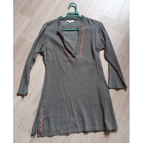 Tunique Manches 3/4 Kaki Camaïeu S