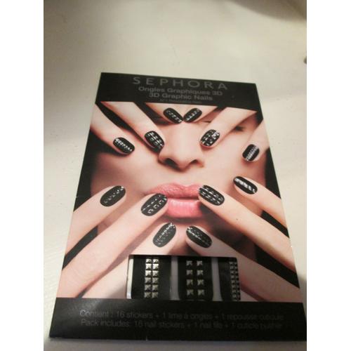 Lot Ongles Graphiques 3d Sephora N° 1 (Provocative Nails) Et Ongles Graphiques 3d Sephora   N° 2 (Outrageous Nails) 