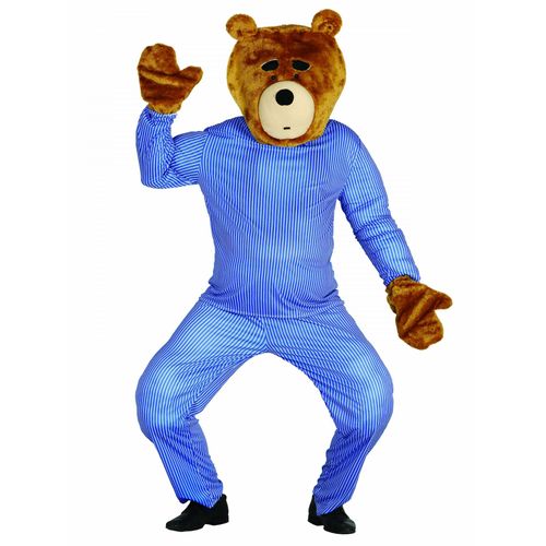 Kit Tête Et Mains Ours En Peluche Adulte Taille Unique