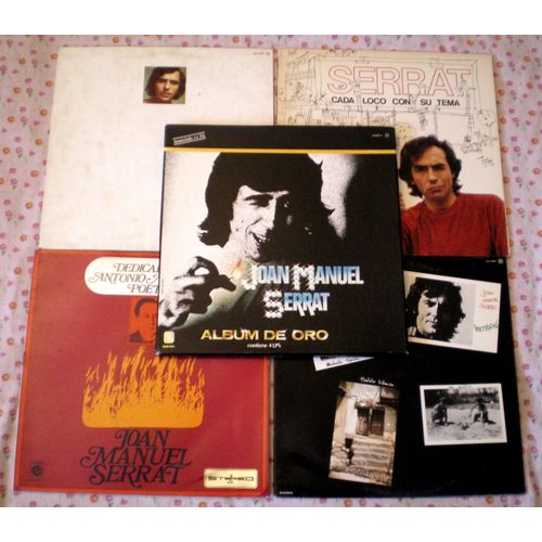 Joan Manuel Serrat - Lot - 8 Lps - Latin, Pop, Folk,  Ballad, Nueva Cancion 
