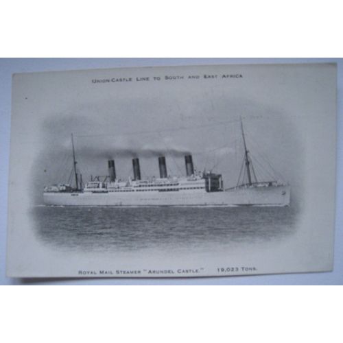 Carte Postale Navire Royal Mail Steame " Arundel Castle " 19.023 Tons