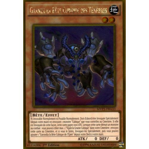Yu-Gi-Oh! - Mvp1-Frg33 - Garnex La Bete Cubique Des Ténèbres - Gold Rare
