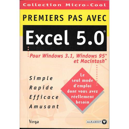 Premiers Pas Avec Excel 5.0