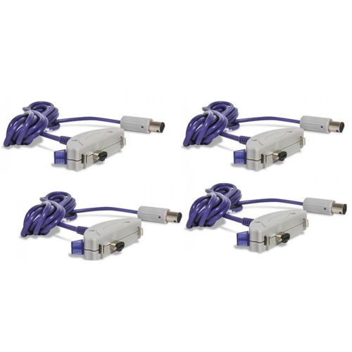 4x Câble Link Pour Liaison Nintendo Gamecube (Ngc) À Gba (Gamboy Advance) - Compatible Pokémon