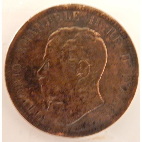 10 Centimes Bronze Emmanuelle 2 D'italia1862