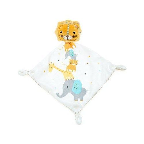 Doudou Lion Blanc Mouchoir Zebre Elephant Girafe Peluche Jouet Eveil Bebe Simba Toys Benelux 