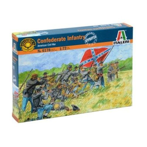 Figurines Militaires : Infanterie Confédérée (Guerre De Sécession)
