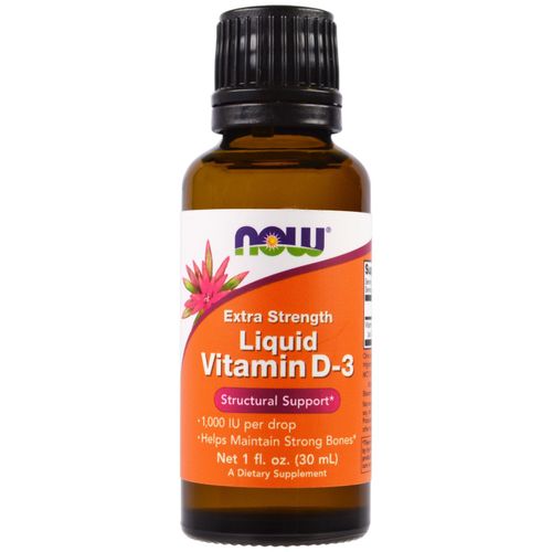 Liquid Vitamine D-3, Extra Strength, 1000 Ui, 1 Fl Oz (30 Ml) - Now Foods 
