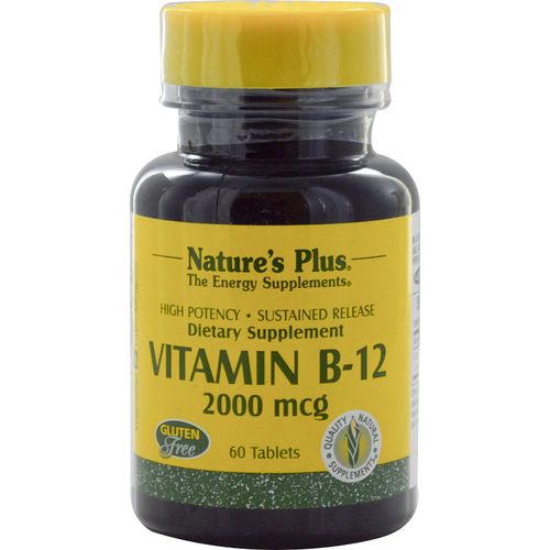 La Vitamine B-12 2000 Mcg, 60 Comprimés - Nature Plus 