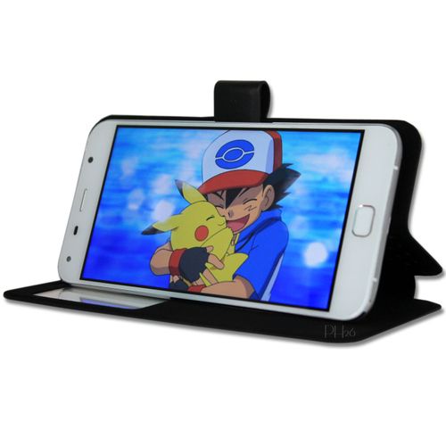 One Plus X  Etui Housse Coque Folio Noir By Ph26®