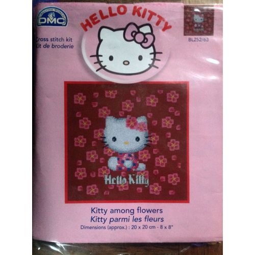 Kit Point De Croix Dmc Hello Kitty