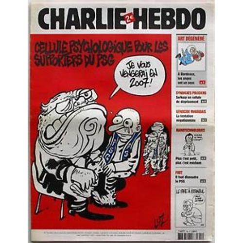 Charlie Hebdo 754 : Cellule Psychologique Pour Les Supporters Du P.S.G.