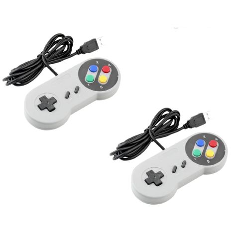 2x Manette Snes (Super Nes) Contrôleur Pour Pc Mac Via Usb