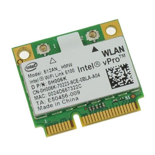 Mini Carte Wifi Intel vPro WiFi Link 5100 0H006K 512AN_HMV 802.11b/g WLAN Dell
