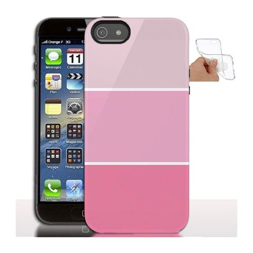 Housse De Tpu Rose Pastel Iphone 5 - Coque Gel Silicone - Iphone 5s, 5, Se