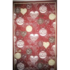 Napperon Ou Torchon De Luxe Décoration De Noël Couleur Rouge