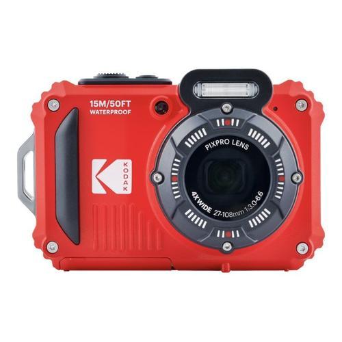 Appareil photo Compact Kodak PIXPRO WPZ2 Rouge compact - 16.35 MP - 1080p / 30 pi/s - 4x zoom optique - Wi-Fi - sous-marin jusqu'à 15 m - rouge