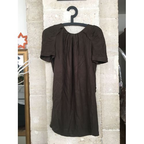 Robe Sandro Viscose 36 Kaki 